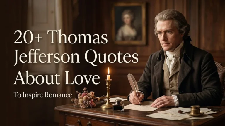 20+ Thomas Jefferson Quotes About Love to Inspire Romance