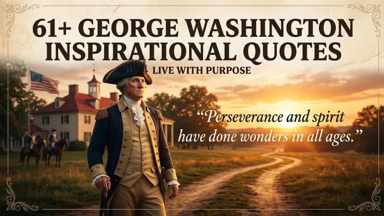 61+ George Washington Inspirational Quotes to Motivate You to Live with Purpose