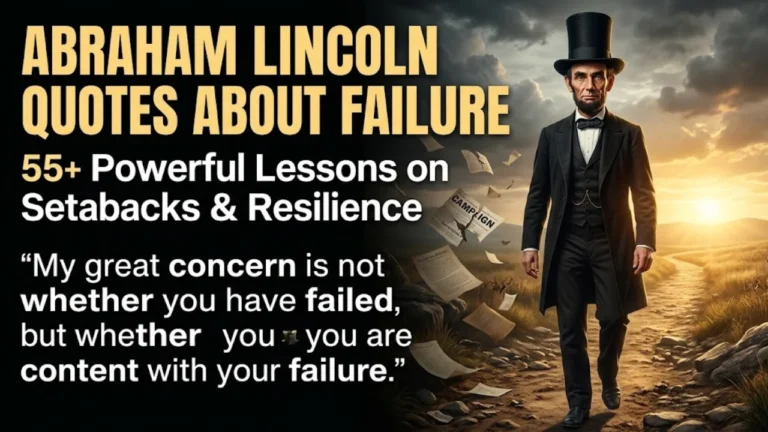 Abraham Lincoln Quotes About Failure: 55+ Powerful Lessons on Setbacks & Resilience