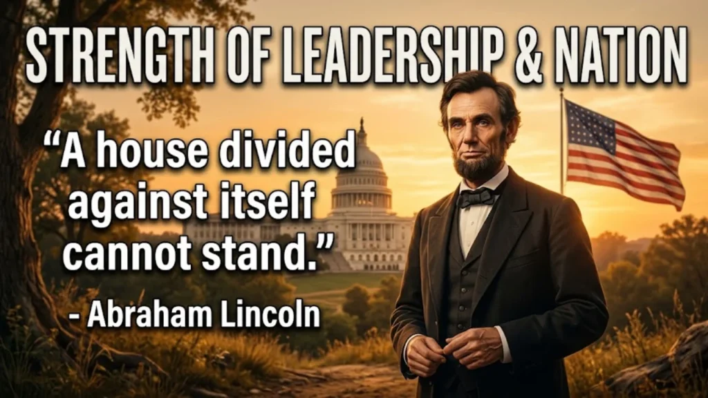 Abraham Lincoln Quotes on the Strength of Leadership and Nation