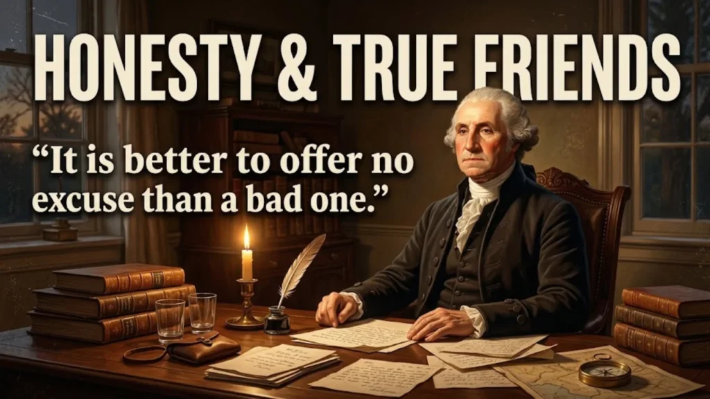 George Washington Short Quotes on Honesty and Friendship