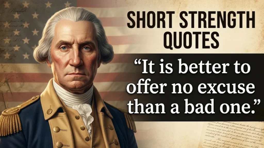 Short George Washington Strength Quotes for Daily Motivation