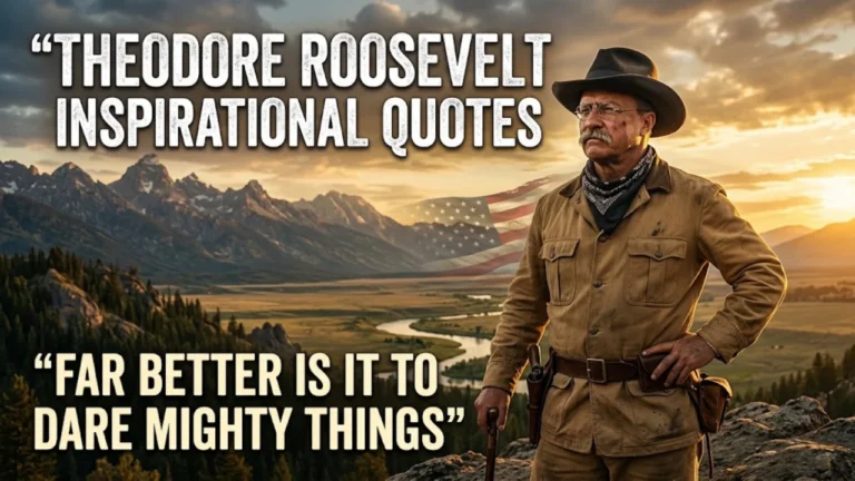 Theodore Roosevelt Inspirational Quotes: 100+ Powerful Words to Inspire Courage