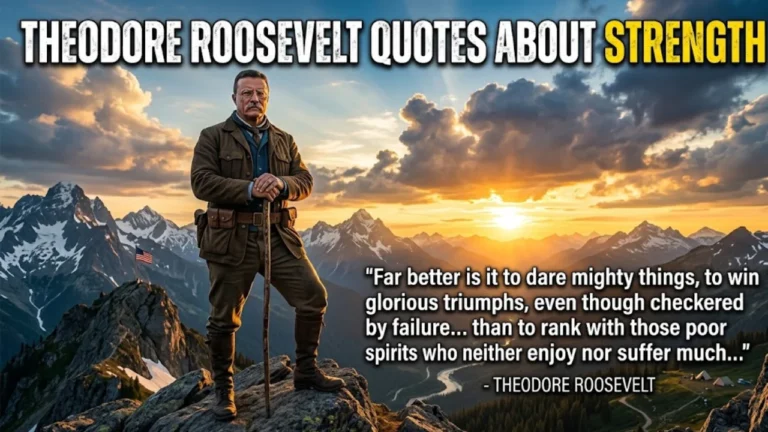 Theodore Roosevelt Quotes About Strength: 110+ Powerful Lessons on Courage & Inner Strength