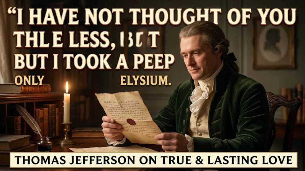 Thomas Jefferson Quotes About True and Lasting Love