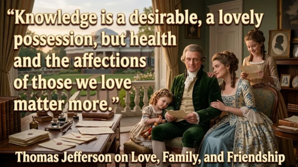 Thomas Jefferson Quotes on Love, Family, and Friendship