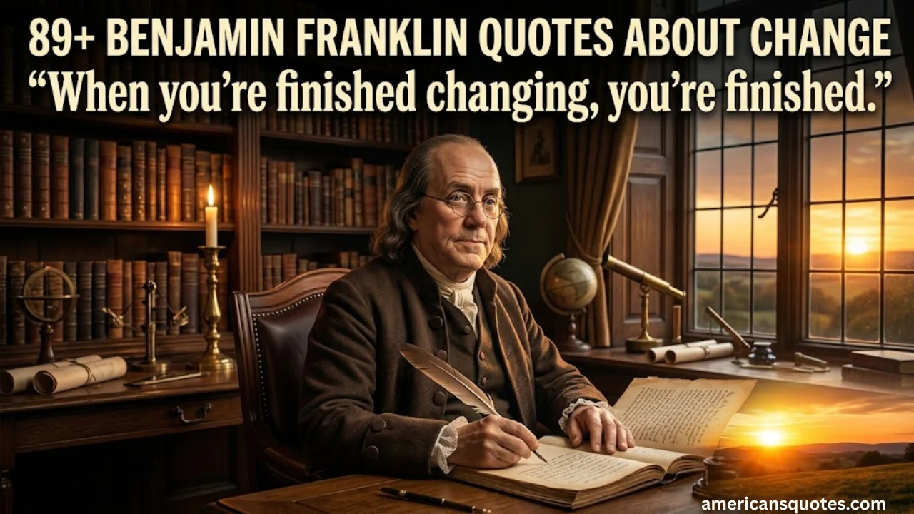 89+ Benjamin Franklin Quotes About Change to Inspire Growth & a Better Life