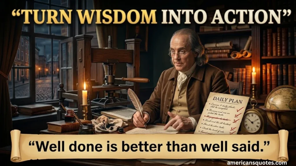 How to Apply Franklin's Words to Real Life