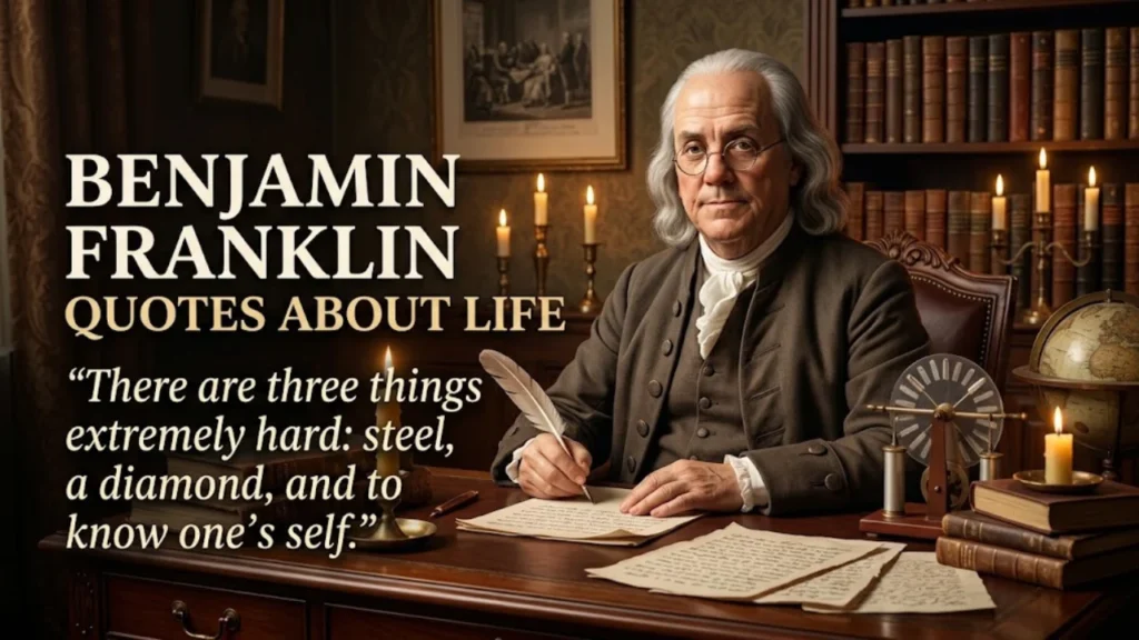 Benjamin Franklin Quotes About Life on Wisdom and Self-Knowledge
