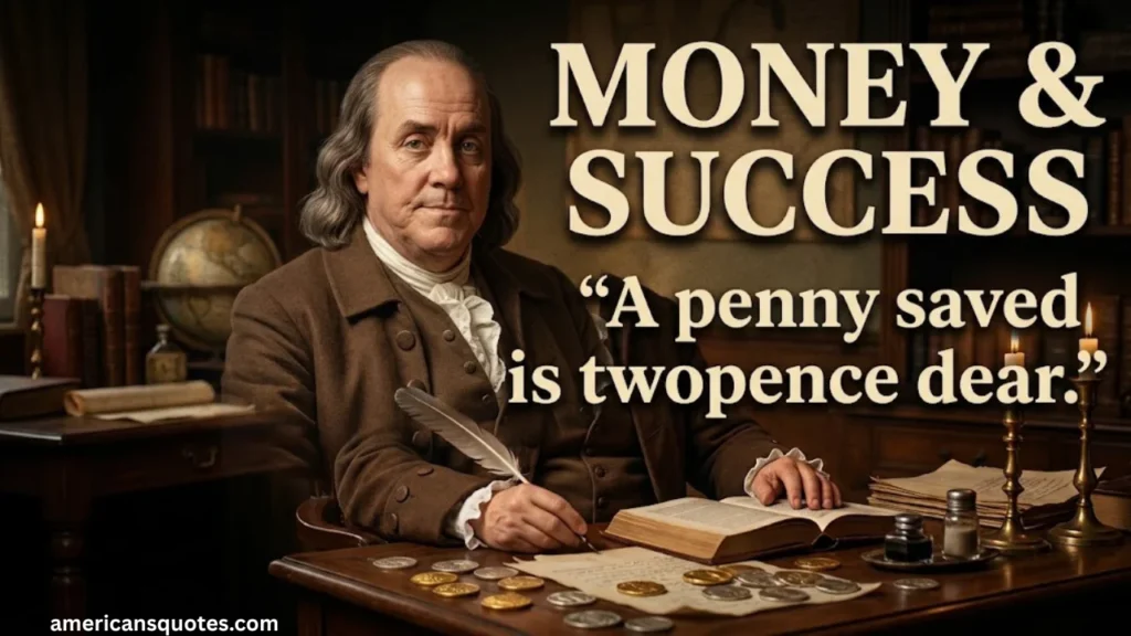 Benjamin Franklin Quotes on Money, Work Ethic & Frugality
