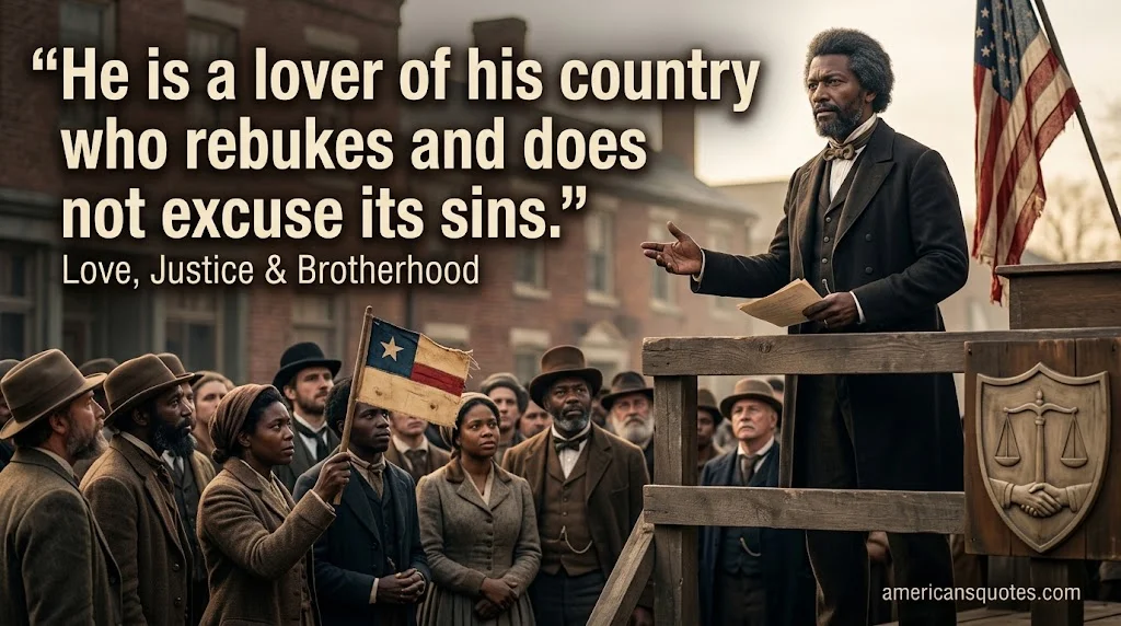 Famous Frederick Douglass Quotes About Love of Country, Justice and Brotherhood