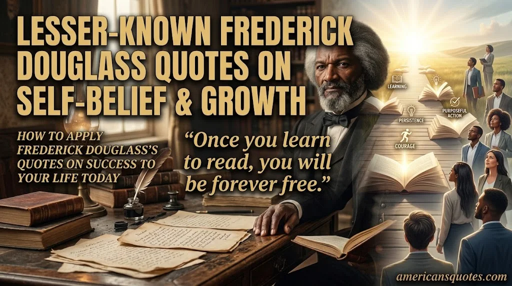 How to Apply Frederick Douglass's Quotes on Success to Your Life Today