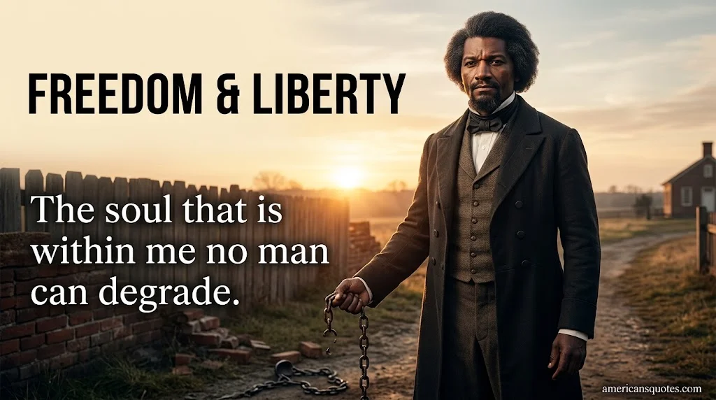 Frederick Douglass Inspirational Quotes on Freedom and Liberty