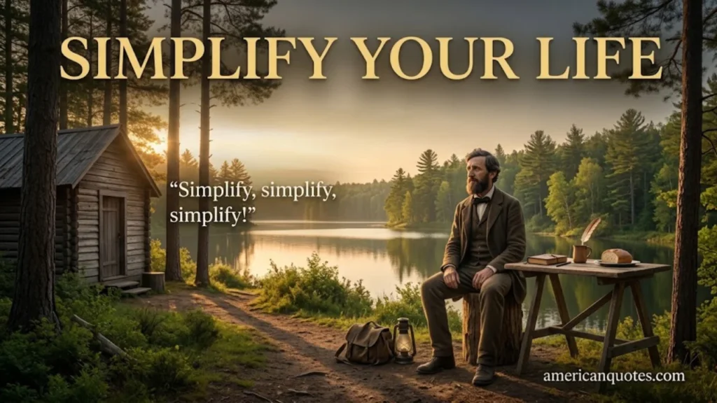 Henry David Thoreau Quotes on Simplicity & Minimalism
