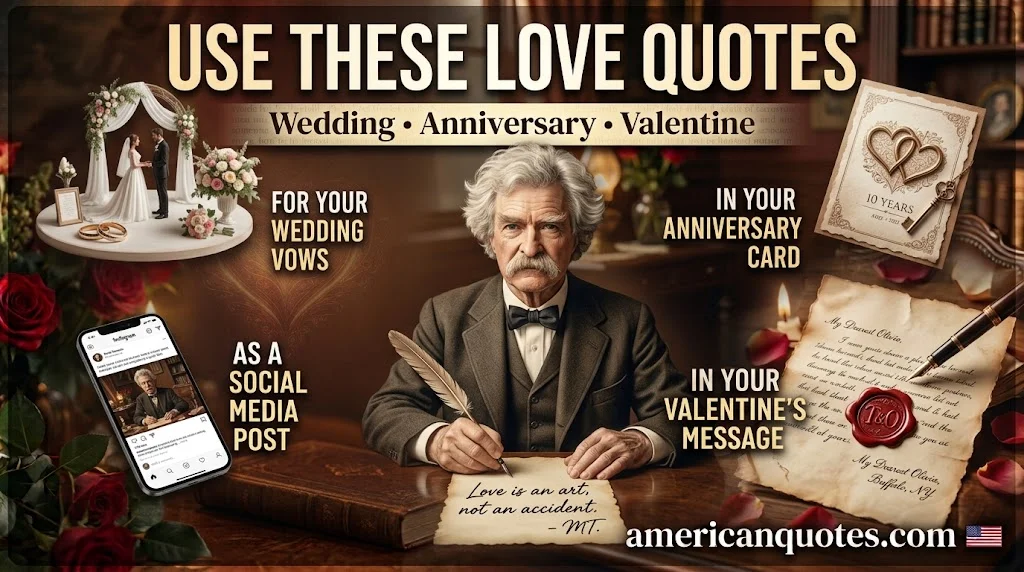 How to Use These Mark Twain Love Quotes
