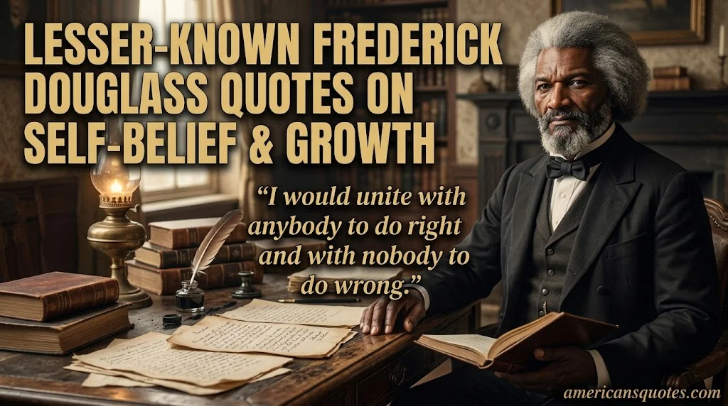 Lesser-Known Frederick Douglass Quotes on Self-Belief and Growth