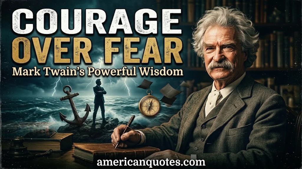 Mark Twain quotes about courage and facing fear