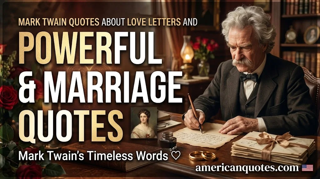 Mark Twain Quotes About Love Letters and Marriage