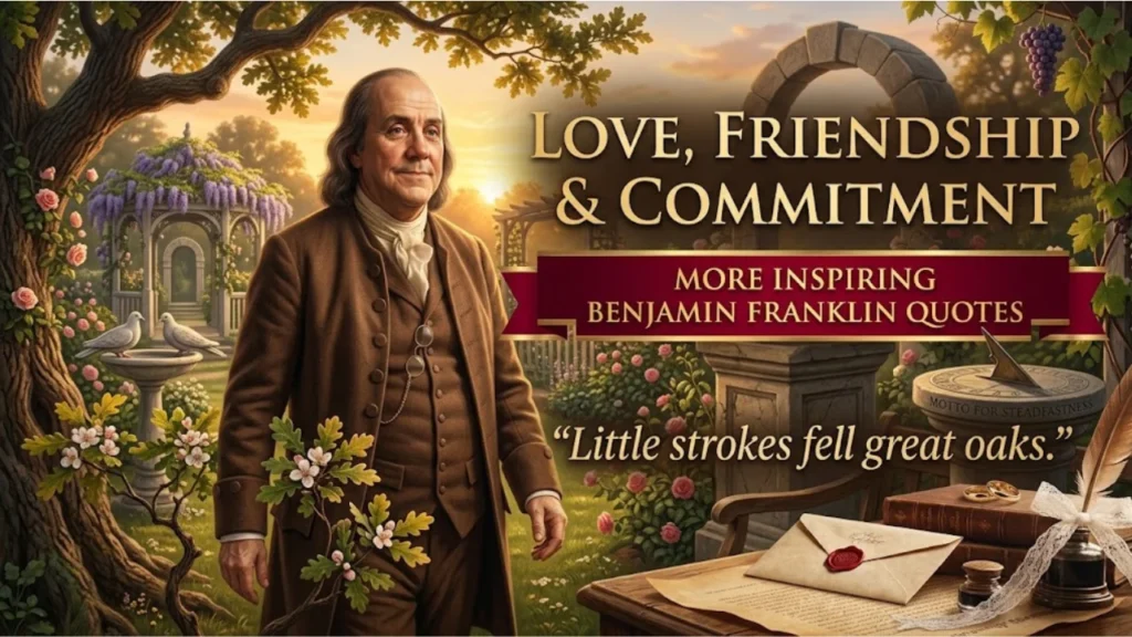 More Inspiring Benjamin Franklin Quotes About Love, Friendship, and Commitment