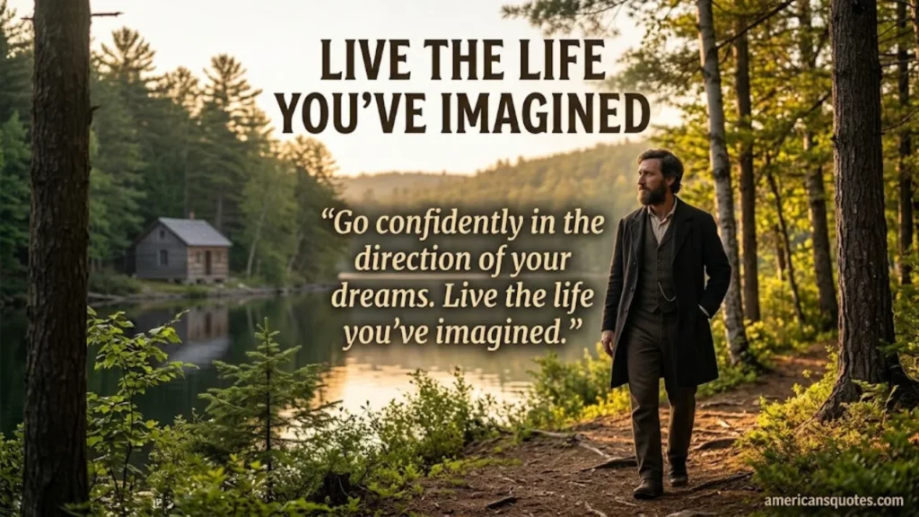 Quotes On living deliberately and purpose