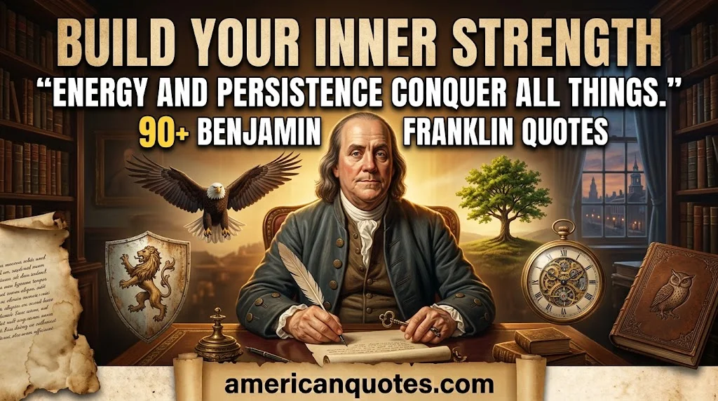 Short, Famous Benjamin Franklin Quotes on Strength