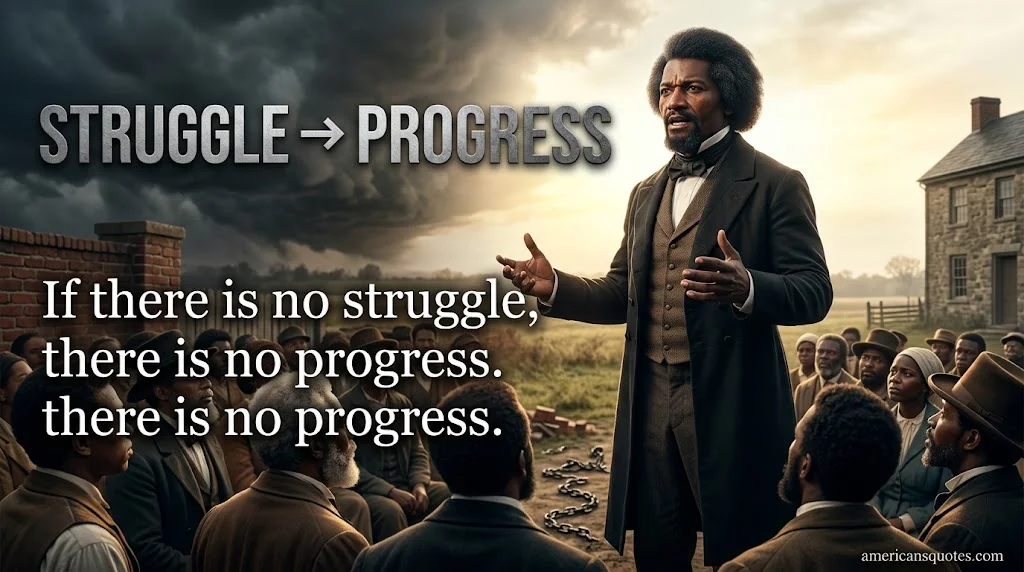 Frederick Douglass Quotes on Struggle and Progress