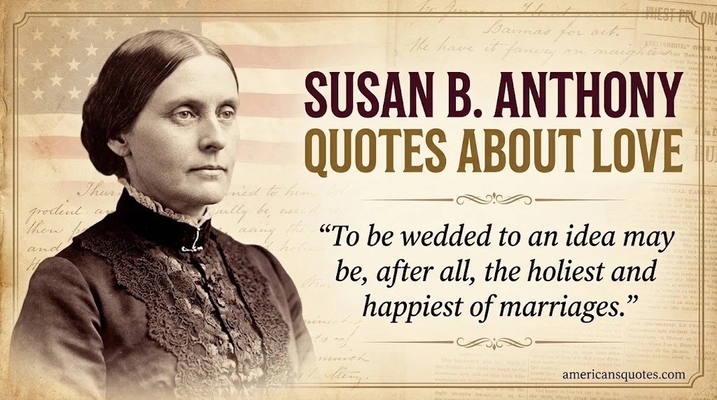 Famous Susan B. Anthony Quotes About Love