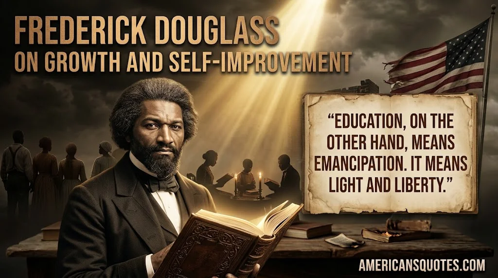 Frederick Douglass Quotes on Growth and Self-Improvement