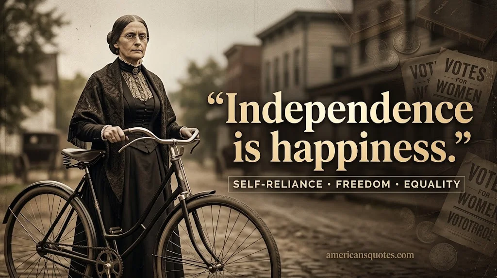 Inspirational Susan B. Anthony Quotes on Independence and Self-Reliance