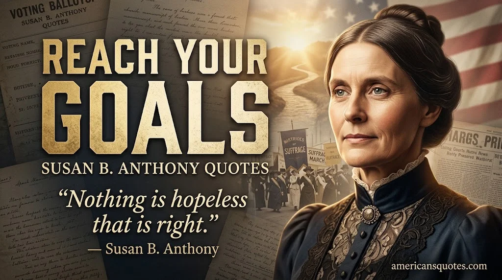 Inspiring Susan B. Anthony Quotes to Reach Your Goals