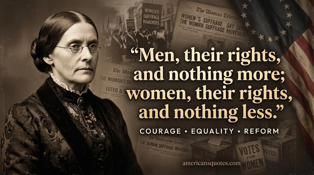 Powerful Susan B. Anthony Quotes on Courage and Equality