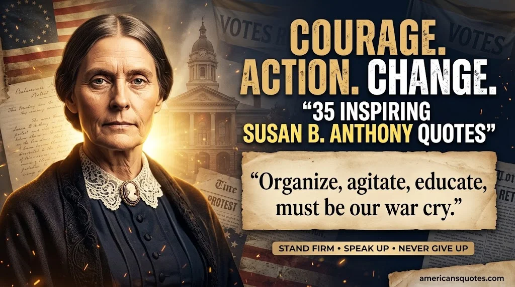 Susan B. Anthony Quotes About Courage, Action and Perseverance
