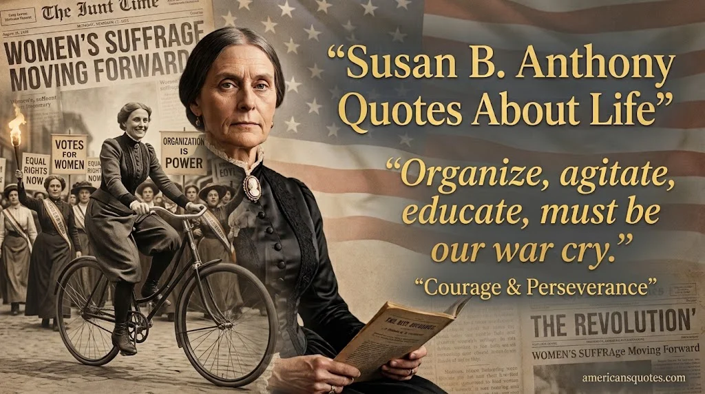 Susan B. Anthony Quotes About Courage and Perseverance