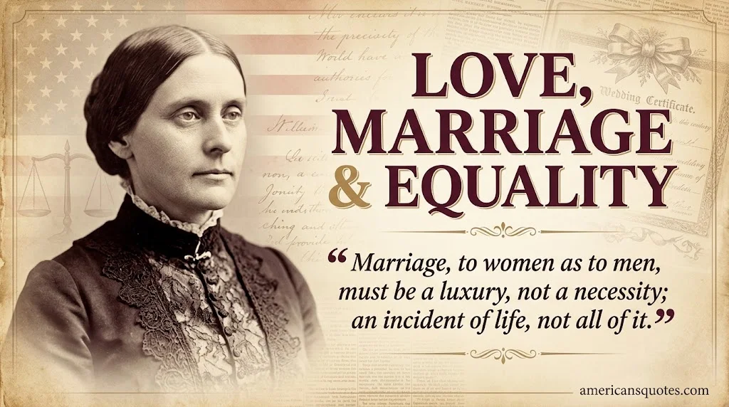Susan B. Anthony Quotes About Love and Marriage