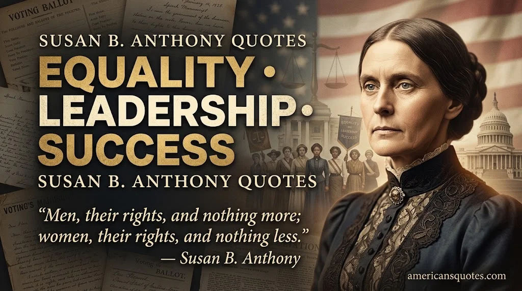 Susan B. Anthony Quotes on Equality, Leadership and Success